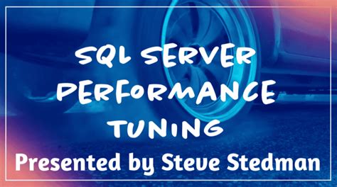 SQL Server Performance Tuning Training 的图像结果