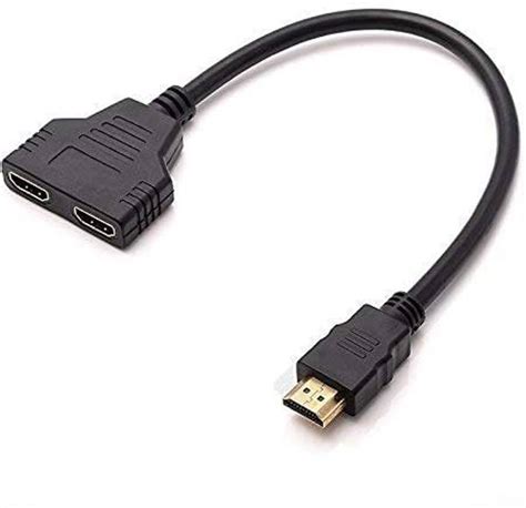 microware TV-out Cable HDMI Splitter 1in2 Out 4K HDMI Splitter for Dual ...
