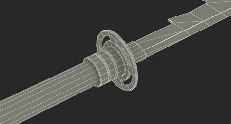 3D Japanese Samurai Naginata Yari Sword | 3D Molier International
