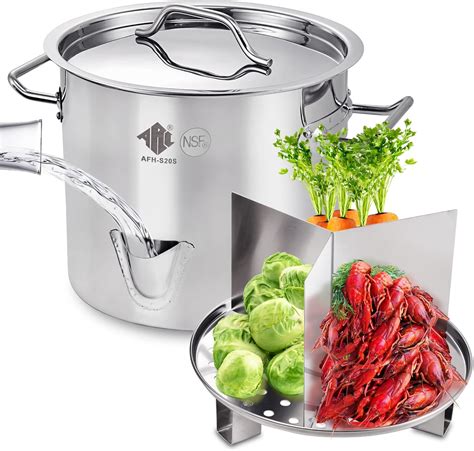 Amazon.com: ARC 32QT Stainless Steel Tamale Steamer Pot w/Easy-fill ...