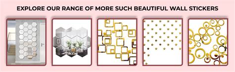 Buy Wall1ders 30 Hexagon Mirror Wall Stickers and 10 Butterflies ...