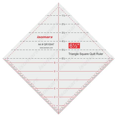 Triangular Square Quilt Ruler – Isomars