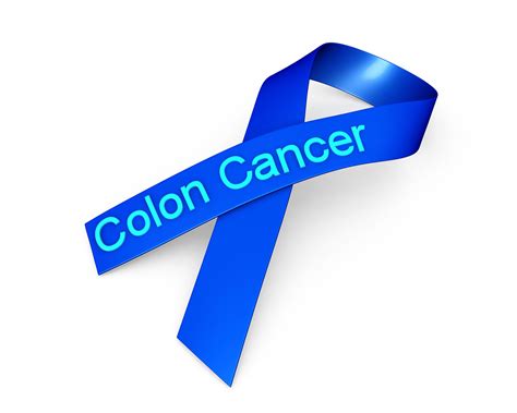 0914 Blue Ribbon For Colon Cancer Awareness Stock Photo | PowerPoint ...