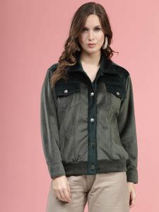 PLUSS Full Sleeve Colorblock Women Jacket - Buy PLUSS Full Sleeve ...