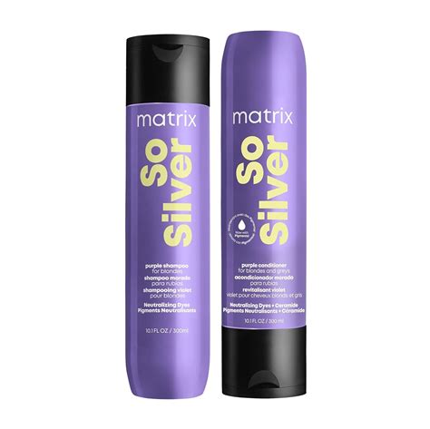 Amazon.com: Matrix So Silver Purple Shampoo and Pigmented Conditioner ...