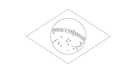 Brazilian Flag Colouring Page