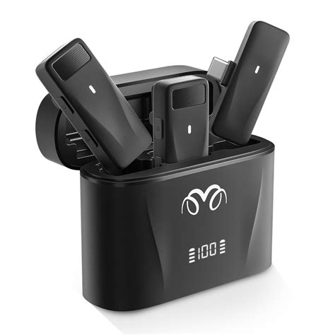 Threesheep Type C Mini Wireless Lapel Lavalier Microphone for iPhone 15 ...