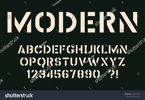 Military Stencil Letters