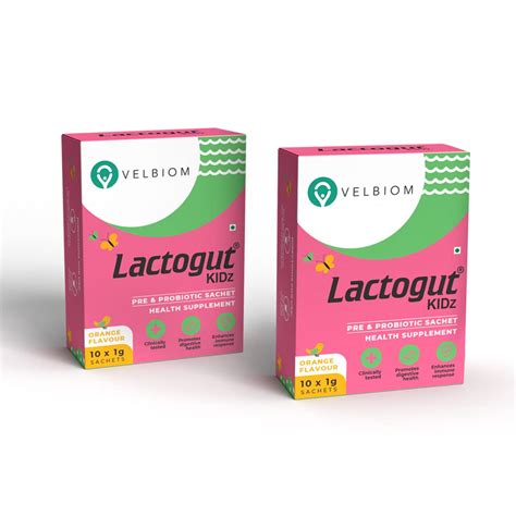 Velbiom Lactogut Kidz Probiotics Powder For Kids Easy To Consume ...