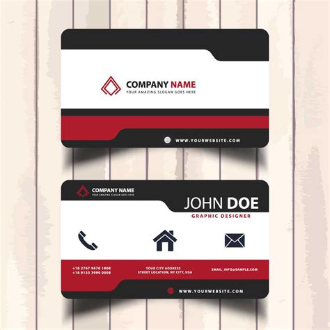 2 Sided Business Card Template 的图像结果