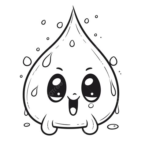 Water Drop Clip Art Outline