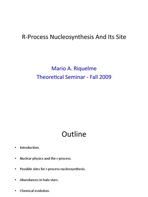 R-Process 的图像结果