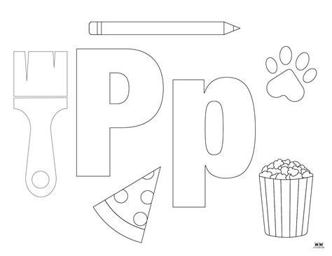 Letter P Coloring Pages - 15 FREE Pages | Printabulls