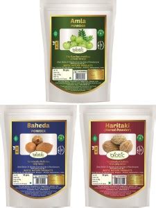 biotic Amla, Harad and Baheda Powder - Triphala - Trifala Churna (50g ...