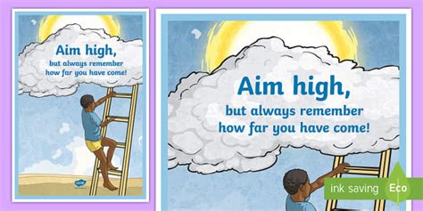 Aim High A4 Display Poster