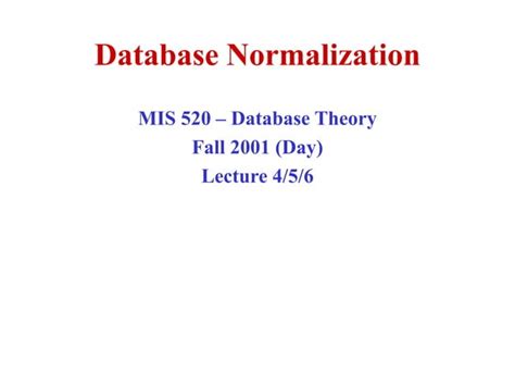 Database Normalization PPT with Examples 的图像结果