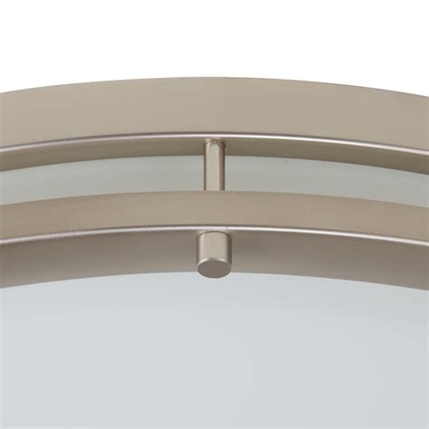 Good Earth Lighting Jordan 1-Light Satin Nickel LED Flush Mount Light ...