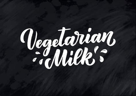 Vegetarische Milchbeschriftung für Banner, Logo und Verpackung. Gesunde ...