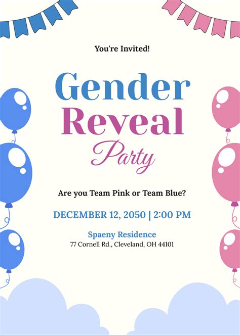 Free Gender Reveal Templates to Edit Online