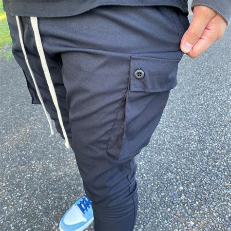 [即日発送]Jogger cargo pants(Black) | La mer surf