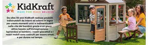 Sdraio KidKraft Per Bambini - Doppio Lettino Da Giardino Con Cuscini E Parasole