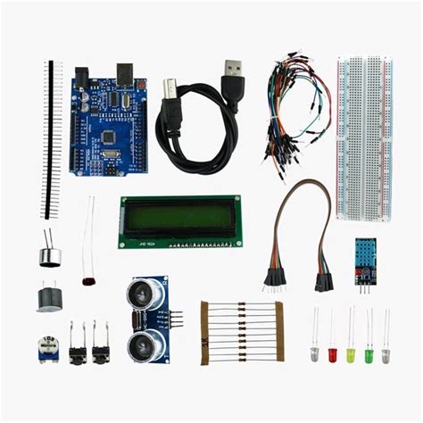 Starter Kit with UNO R3, Breadboard, LED, Resistor, Jumper Wires and ...