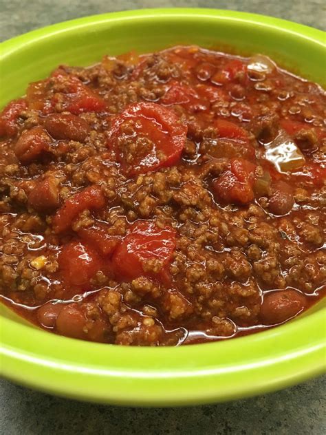 Ground Beef Chili Nutrition Facts at Joel Flynn blog