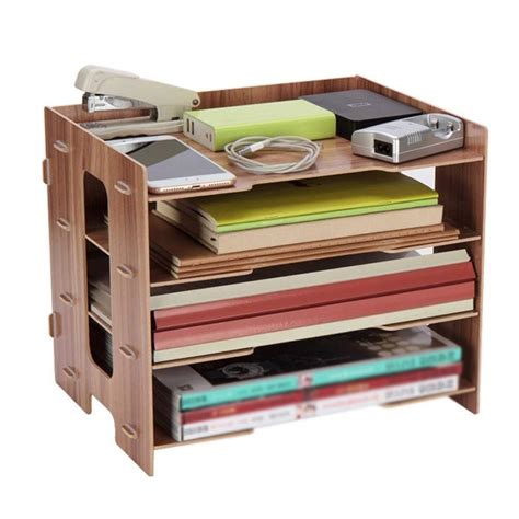 Buy KEKEYANG File Sorter Organizer 4 Tier, Mail Letter Document ...