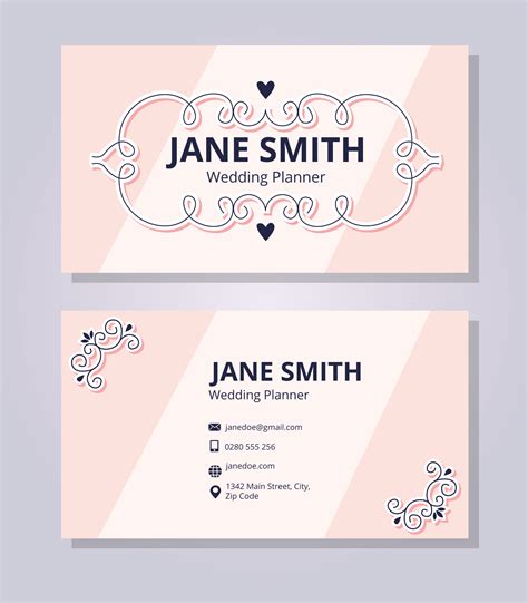 Wedding Planner Business Cards 的图像结果