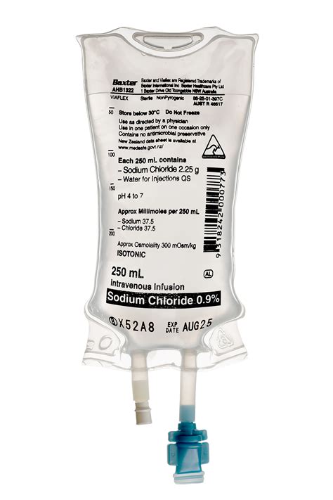 Baxter Sodium Chloride 0.9% Intravenous Infusion Viaflex Bag - Wishmed