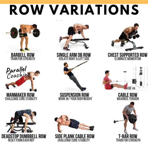 Image result for Row Exercise Machine Variations