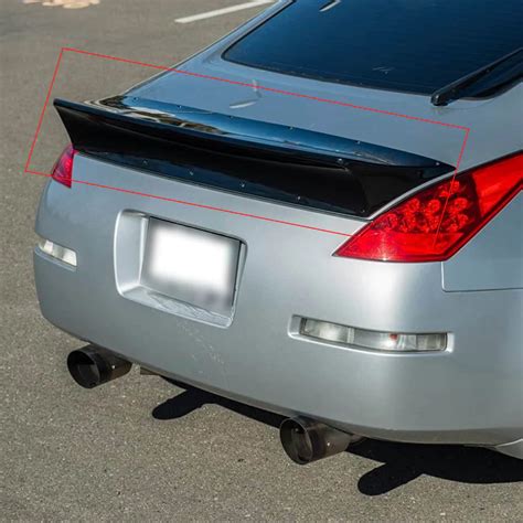 NINTE Rear Spoiler for 2003-2008 Nissan 350Z Fairlady Z33 Duckbill Tail Trunk Wing Gloss Black V ...