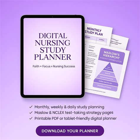 Nursing for Success™ — Digital Nursing Study Planner – Nursing for ...