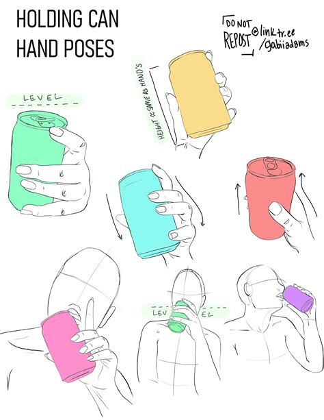 holding soda can reference in 2025 | Hand pose, Hand drawing reference, Hand holding item reference - drawing of holding hands