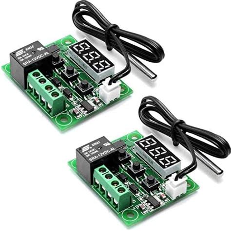 REES52 2pcs W1209 12V DC Digital Temperature Controller Board Micro ...