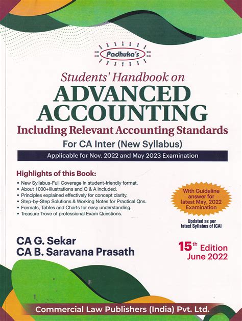 Buy Student Handbook on Advanced Accounting for New Syllabus (15th ...
