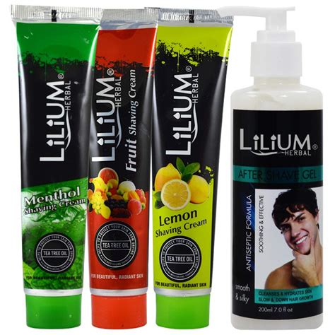 Adbeni Combo - Lilium Shaving Cream & After Shaving Gel For Men, Pack ...