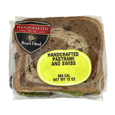 Boar's Head Handcrafted Pastrami & Swiss Sandwich (12 oz) Delivery or ...