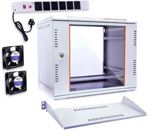Buy Server Rack 9U Combo Wall Rack Mount with 6 Power Socket & Cable ...