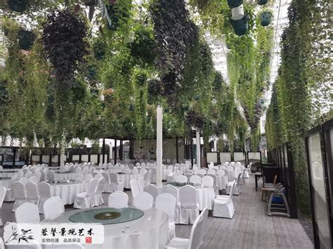 餐厅仿真树景观，室内群植仿真绿植景观 - 蓉馨生态景观