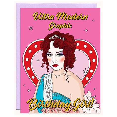 Chappell Roan Ultra Modern Birthday Girl Card | Party Mountain Paper ...