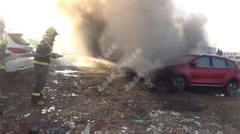 哭了！泰州这个地方突发火灾，13辆新车被烧成废铁……_泰州_泰州广播电视台