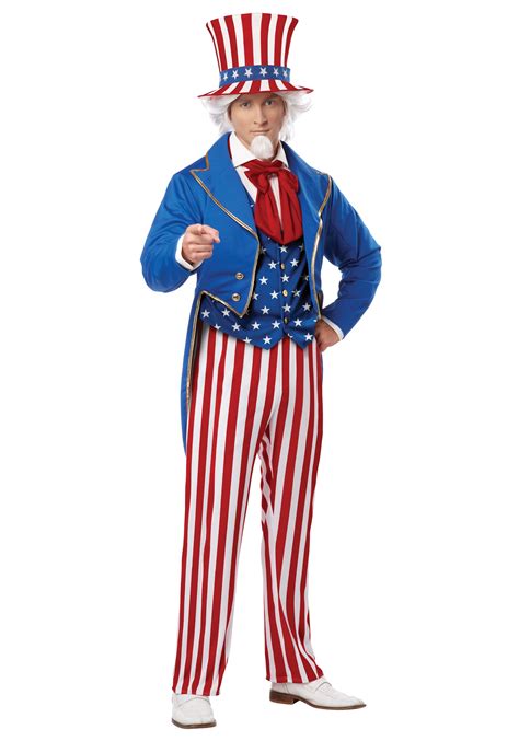 Deluxe Men's Uncle Sam Costume | Holiday Costumes