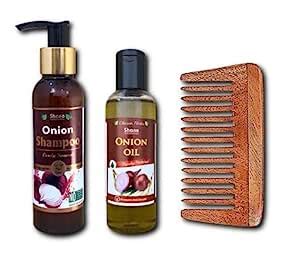 Buy SHANE Onion Oil and Shampoo Combo with Neem Detangle Comb | Hair ...