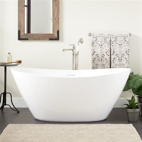 60" Treece Acrylic Freestanding Tub with Foam | Signature Hardware
