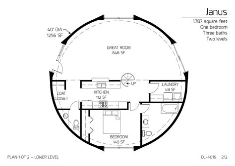 Janus Floor Plans Monolithic Dome Homes
