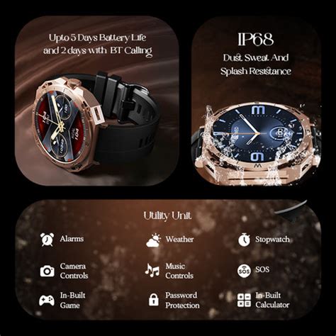 boAt Enigma Z20 - 1.51" (3.83 cms) Luxury Round Display Smartwatch with ...