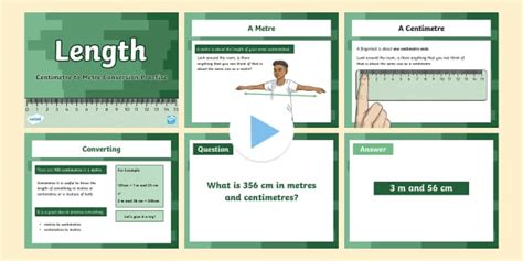 Length: Centimetre to Metre Conversion Practice PowerPoint