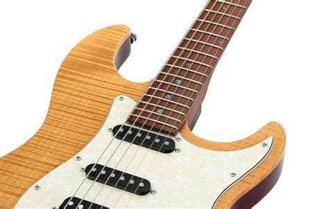 Sire Larry Carlton S7 FM Electric Guitar, Natural – ChennaiMusicals