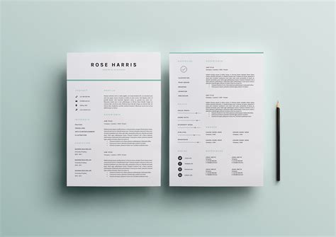 3 Page Resume Template | INDD + DOCX – MasterBundles